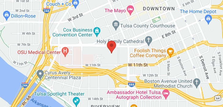 map of 450 W 7th Street 708